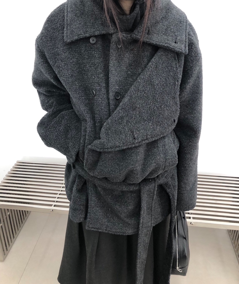 MELTED-P東大門㊣直郵女士新款真品推薦熱賣25秋冬中長款大衣MELTED-P中長款大衣