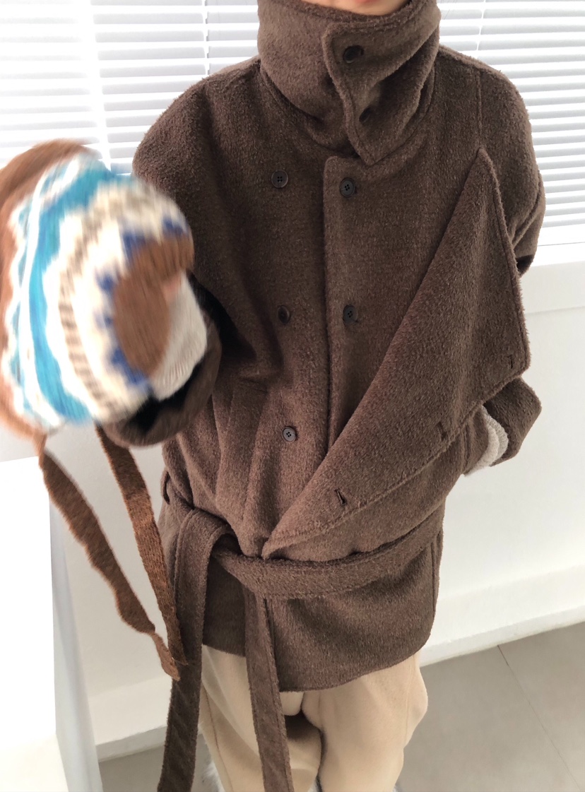 MELTED-P東大門㊣直郵女士新款真品推薦熱賣25秋冬中長款大衣MELTED-P中長款大衣圖色2