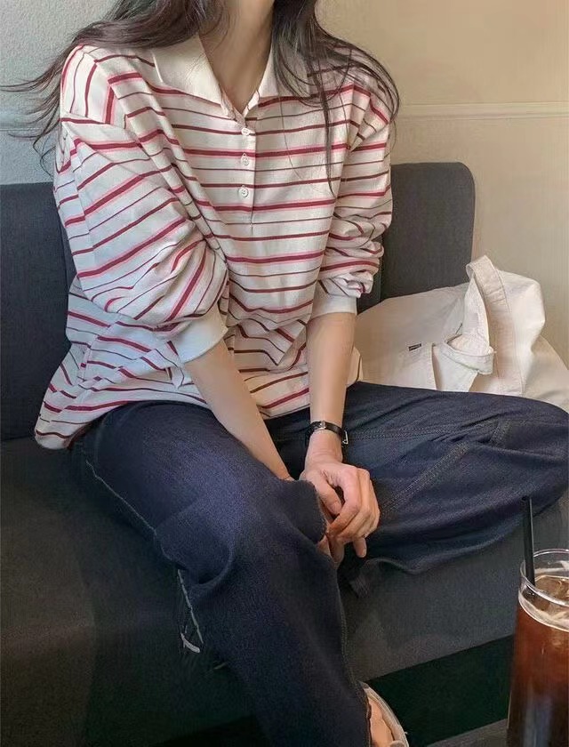 STAY東大門㊣實拍女士新款真品熱賣人氣職業25秋冬推薦長袖T恤STAY長袖T恤