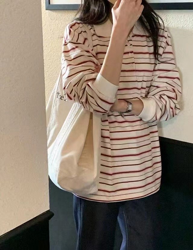 STAY東大門㊣實拍女士新款真品熱賣人氣職業25秋冬推薦長袖T恤STAY長袖T恤圖色2