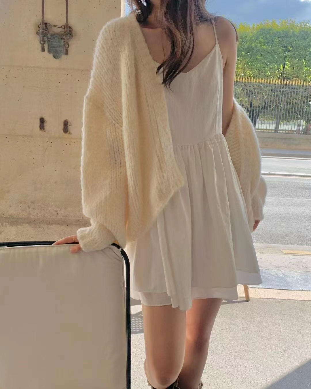 ALL OVER東大門㊣代購女士新品熱賣時尚人氣職業針織衫開衫ALL OVER針織衫