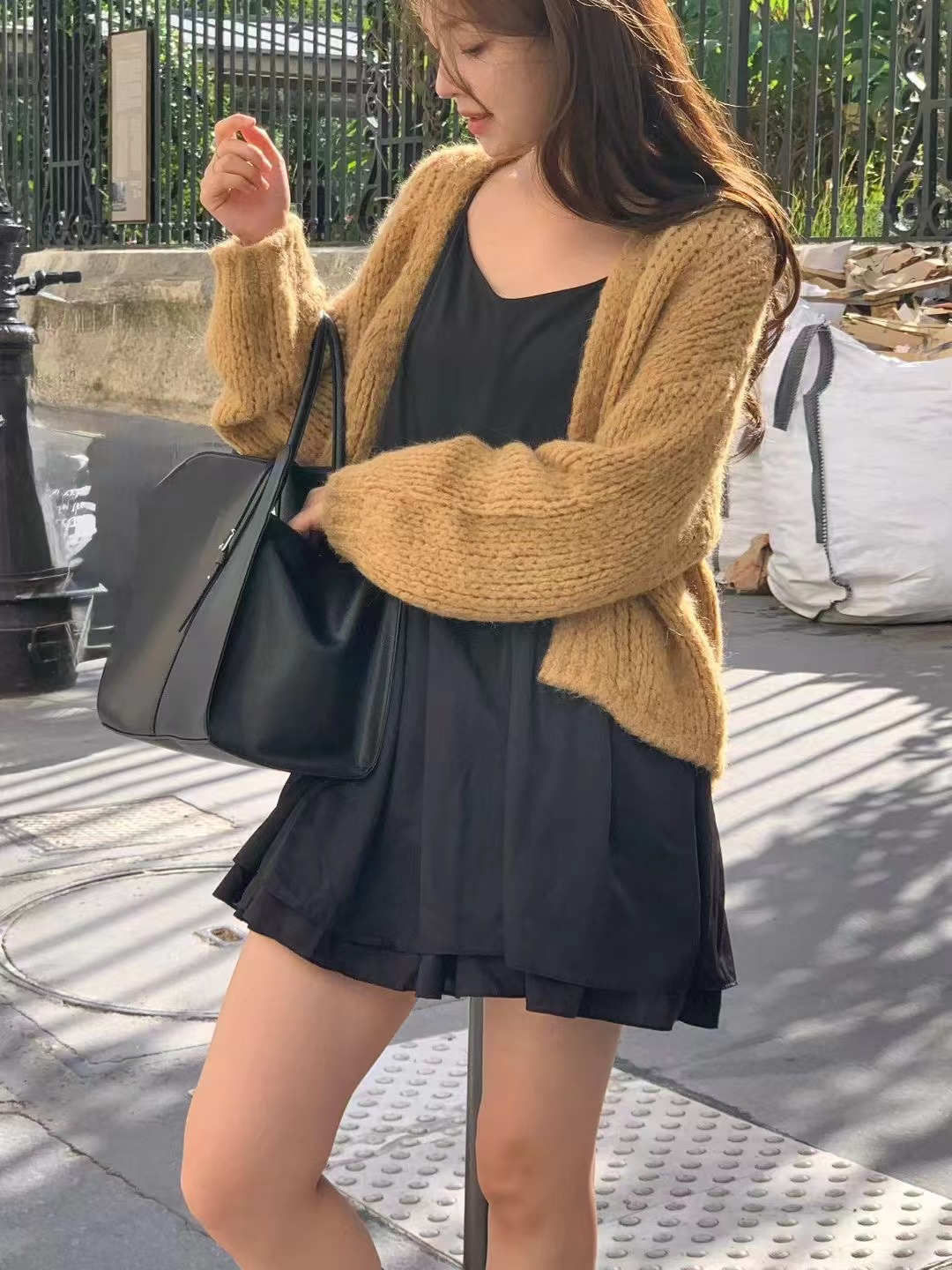 ALL OVER東大門㊣代購女士新品熱賣時尚人氣職業針織衫開衫ALL OVER針織衫