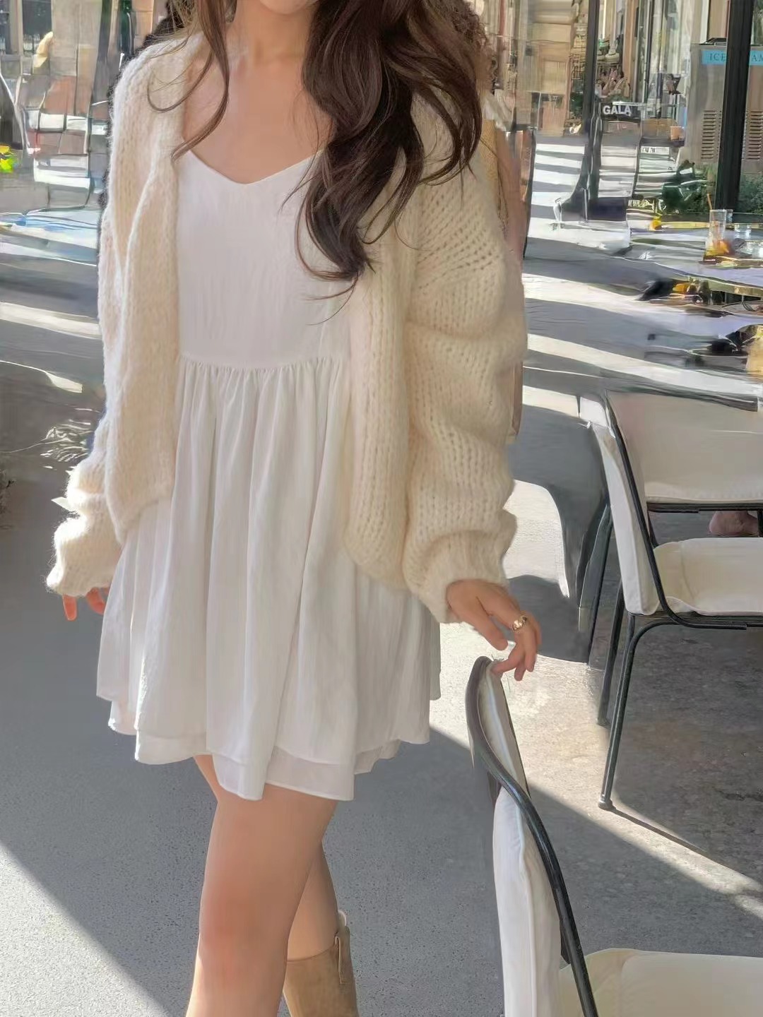 ALL OVER東大門㊣代購女士新品熱賣時尚人氣職業針織衫開衫ALL OVER針織衫