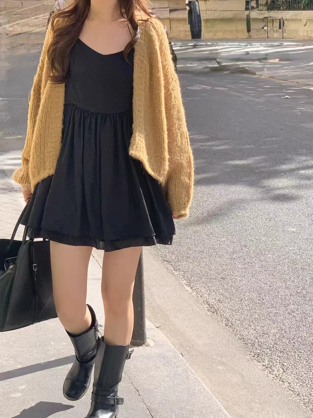 ALL OVER東大門㊣代購女士新品熱賣時尚人氣職業針織衫開衫ALL OVER針織衫圖色2