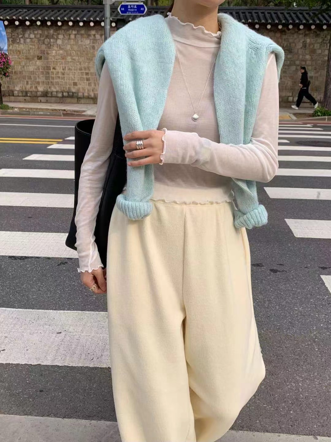 AREING韓國代購㊣女裝新款人氣25秋冬時尚休閑熱賣職業長袖T恤AREING長袖T恤