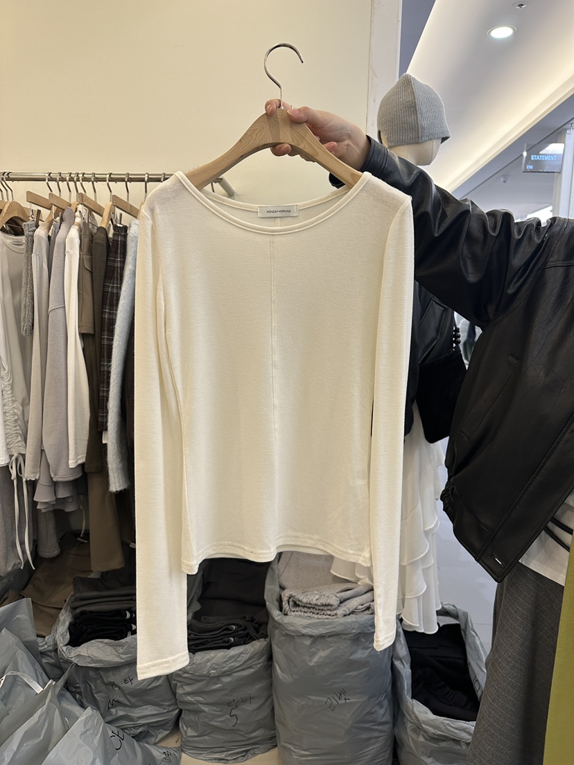 MONDAYMORING韓國直郵㊣女裝新款時尚人氣職業推薦熱賣真品T恤MONDAYMORINGT恤圖色2