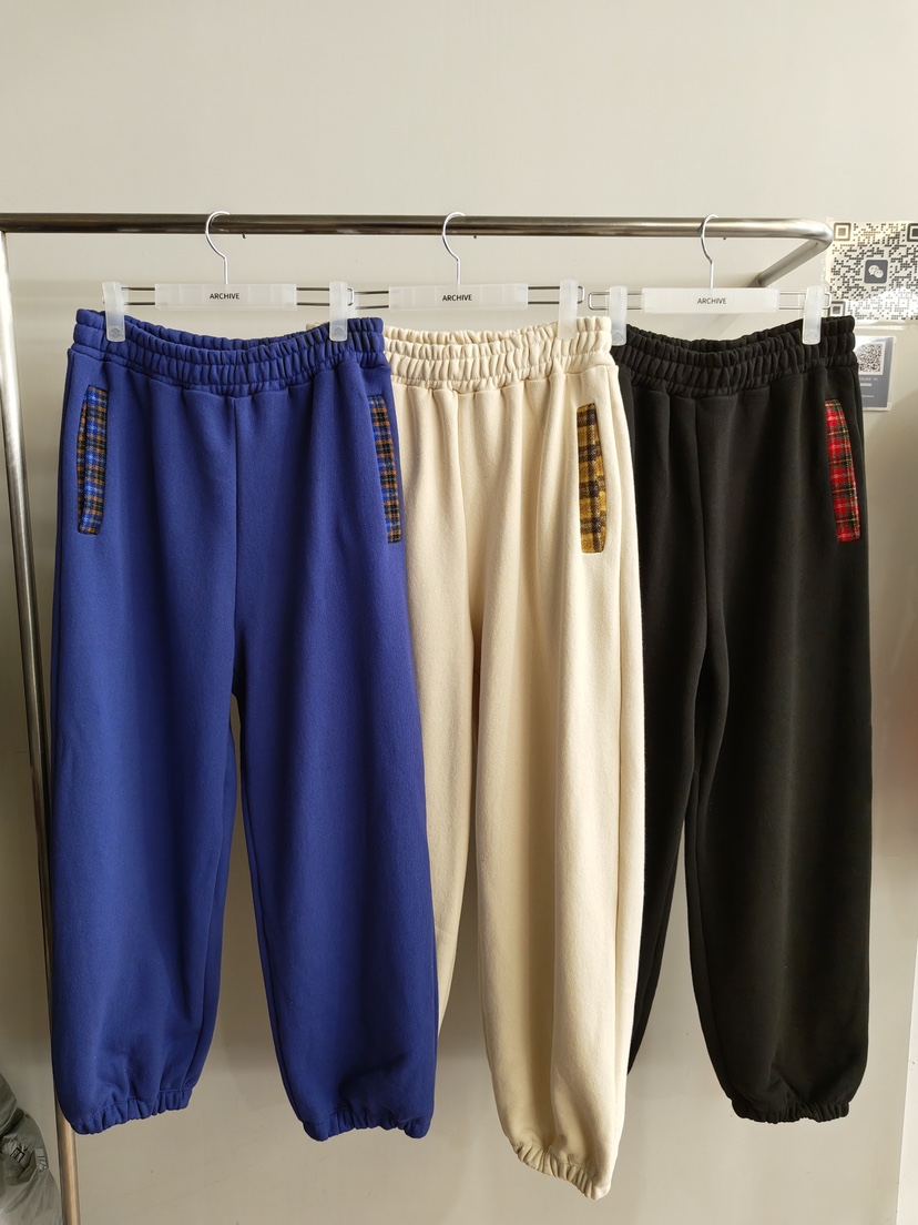 ARCHIVE-P東大門㊣直郵女裝新品人氣職業真品休閑褲口袋格紋ARCHIVE-P休閑褲