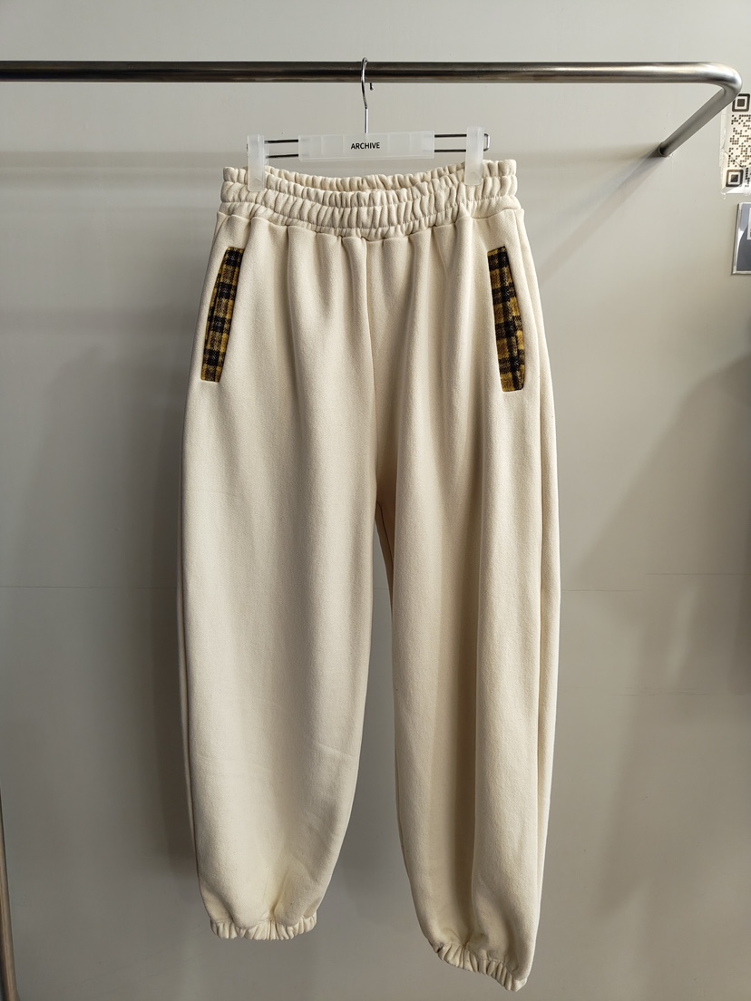 ARCHIVE-P東大門㊣直郵女裝新品人氣職業真品休閑褲口袋格紋ARCHIVE-P休閑褲