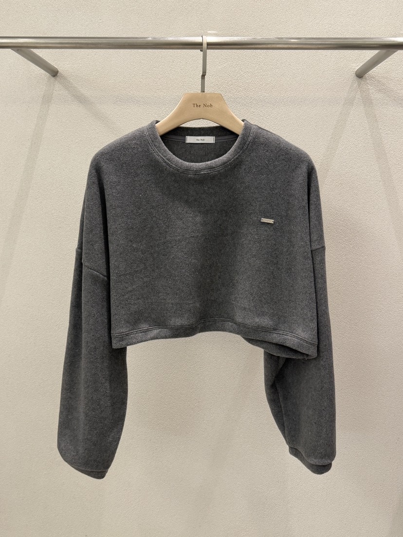 NOB韓國代購㊣女士新款真品推薦25秋冬時尚熱賣人氣衛衣羊毛NOB衛衣圖色2