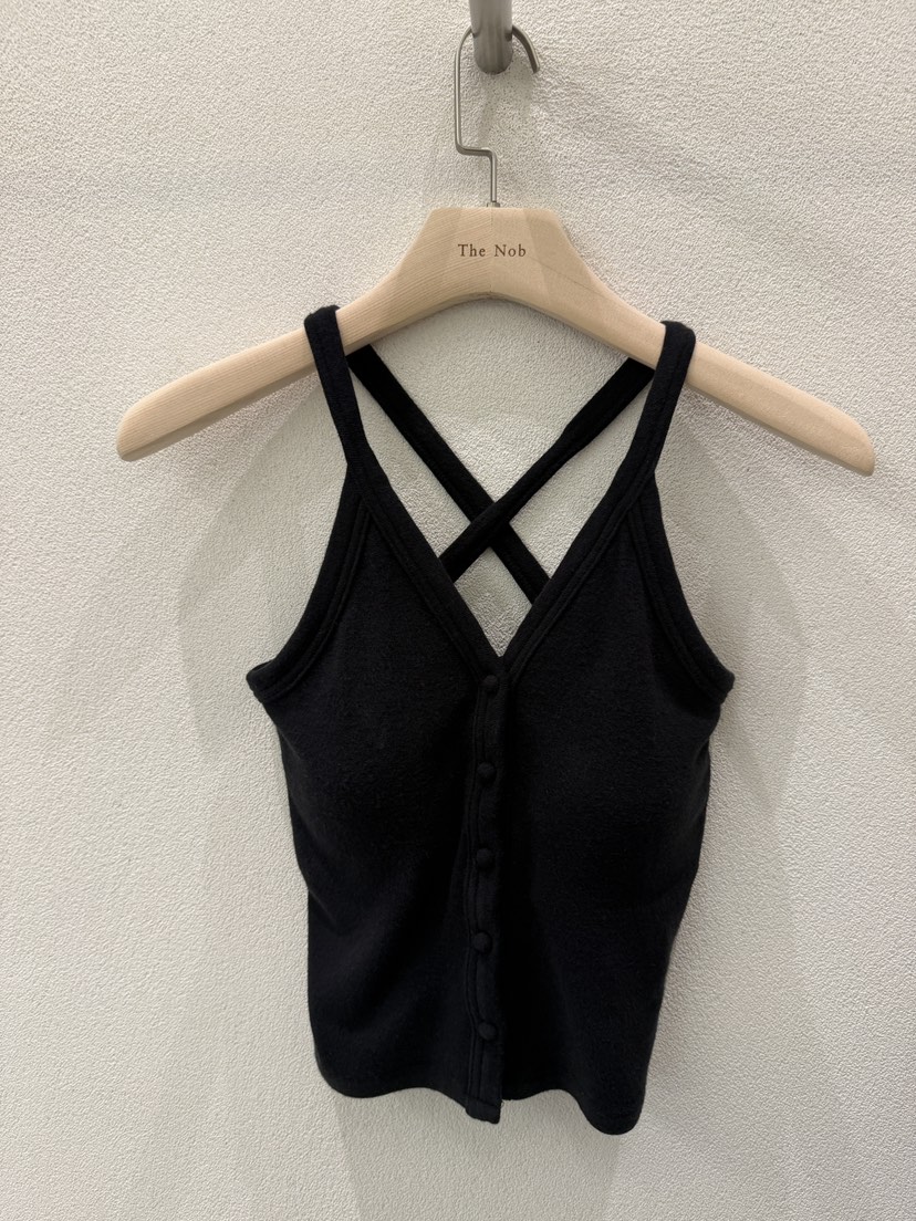 NOB韓國代購㊣女裝新款25秋冬休閑職業真品時尚推薦吊帶背心NOB吊帶/背心圖色4