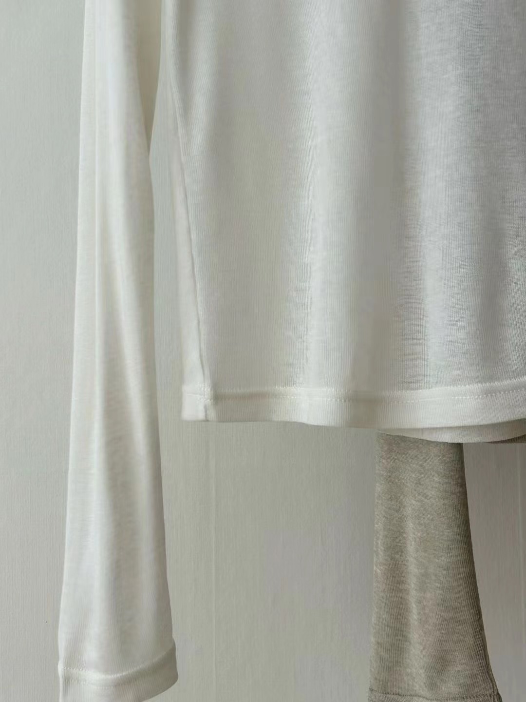 STAY韓國代購㊣女裝新品職業25秋冬時尚推薦長袖T恤天絲羊毛STAY長袖T恤