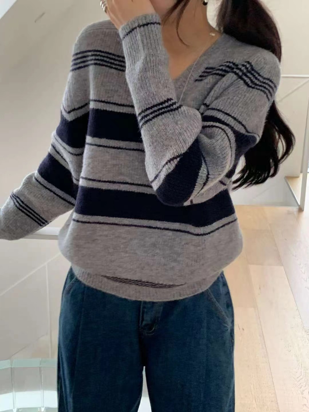 AREING東大門㊣實拍女裝新品推薦真品休閑熱賣職業25秋冬針織衫AREING針織衫