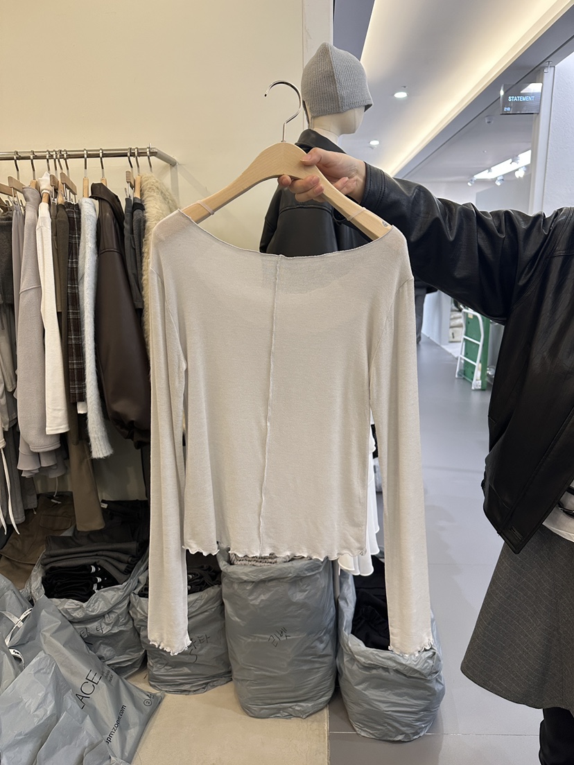 MONDAYMORING東大門㊣代購女裝新款休閑推薦職業時尚長袖T恤MONDAYMORING長袖T恤