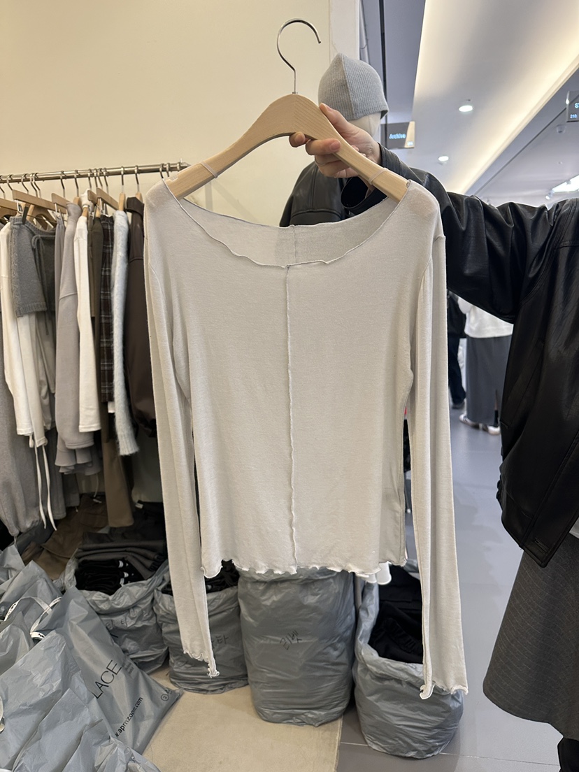 MONDAYMORING東大門㊣代購女裝新款休閑推薦職業時尚長袖T恤MONDAYMORING長袖T恤