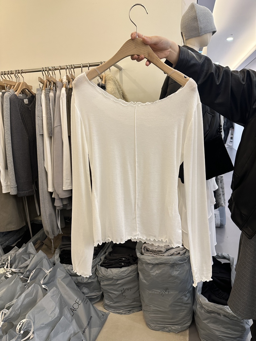 MONDAYMORING東大門㊣代購女裝新款休閑推薦職業時尚長袖T恤MONDAYMORING長袖T恤圖色2