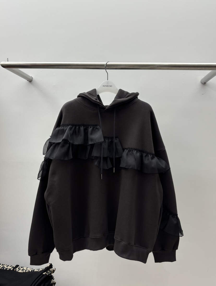 INTHEEND韓國代購㊣女裝新款時尚人氣真品推薦熱賣25秋冬衛衣INTHEEND衛衣