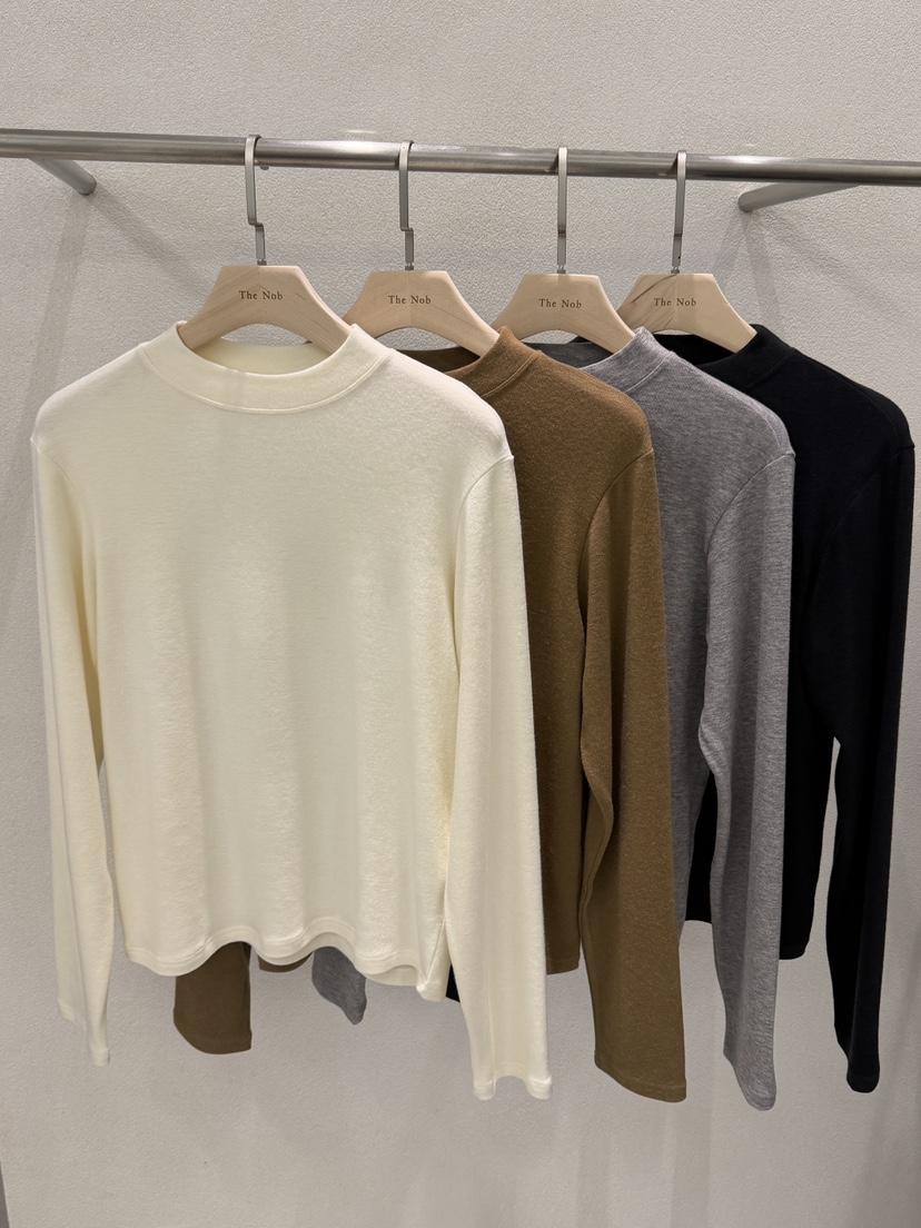 NOB韓國代購㊣女裝新款時尚熱賣25秋冬真品人氣推薦長袖T恤NOB長袖T恤