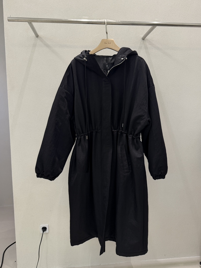 NOB東大門㊣實拍女裝新品休閑25秋冬人氣時尚職業推薦長款風衣NOB長款風衣圖色3