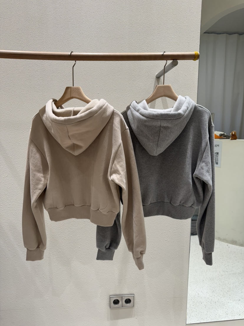 MARKE-P韓國直郵㊣女裝新品真品職業休閑25秋冬衛衣連帽衫格紋MARKE-P衛衣