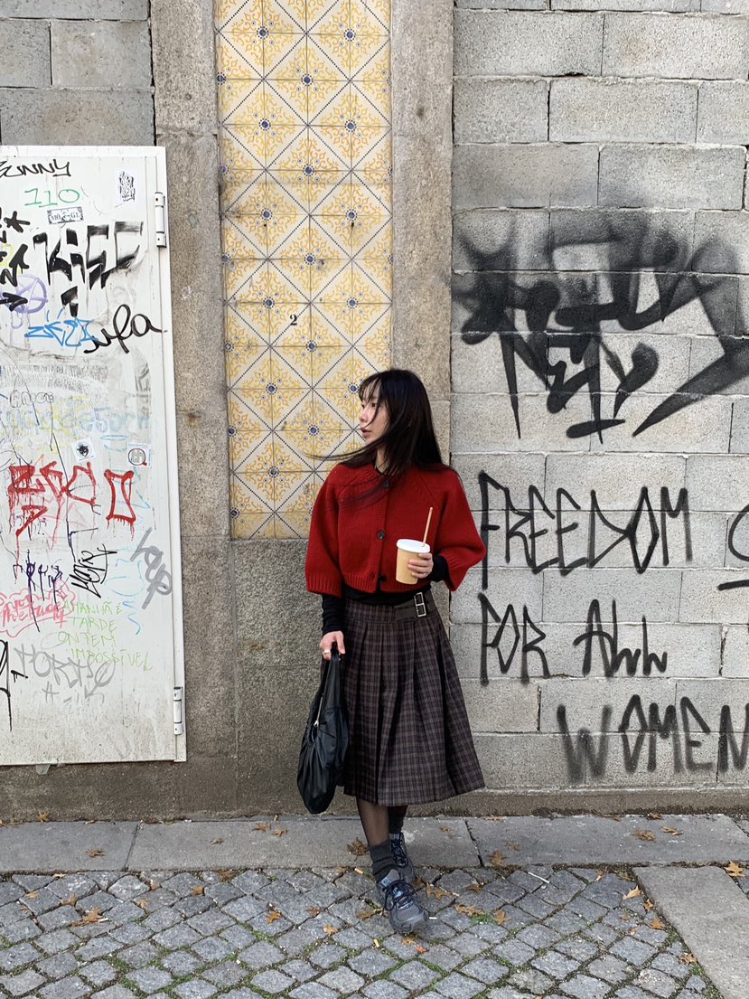 SUNDER MARKET韓國代購㊣女裝新品熱賣職業半身裙中短裙腰帶SUNDER MARKET半身裙/中短裙