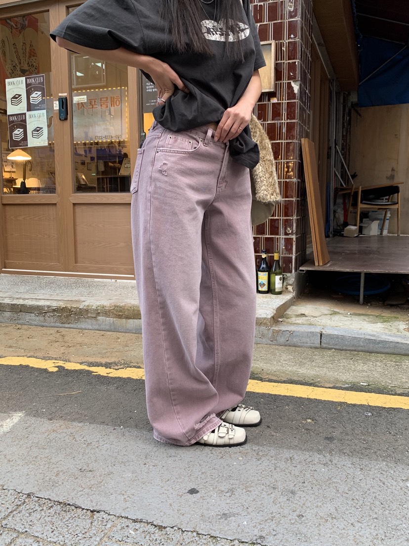 SUNDER MARKET東大門㊣直郵女士新款時尚推薦人氣職業牛仔褲SUNDER MARKET牛仔褲