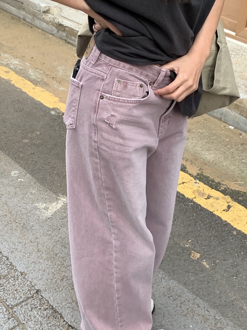 SUNDER MARKET東大門㊣直郵女士新款時尚推薦人氣職業牛仔褲SUNDER MARKET牛仔褲