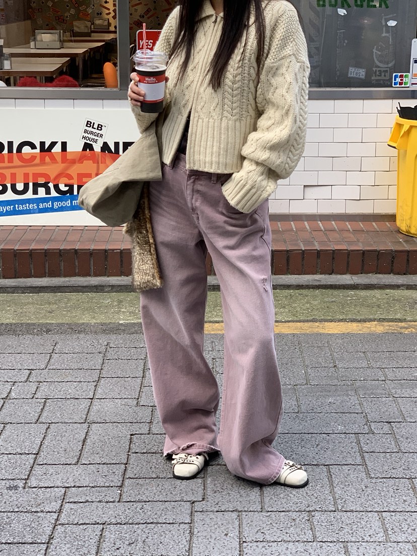 SUNDER MARKET東大門㊣直郵女士新款時尚推薦人氣職業牛仔褲SUNDER MARKET牛仔褲