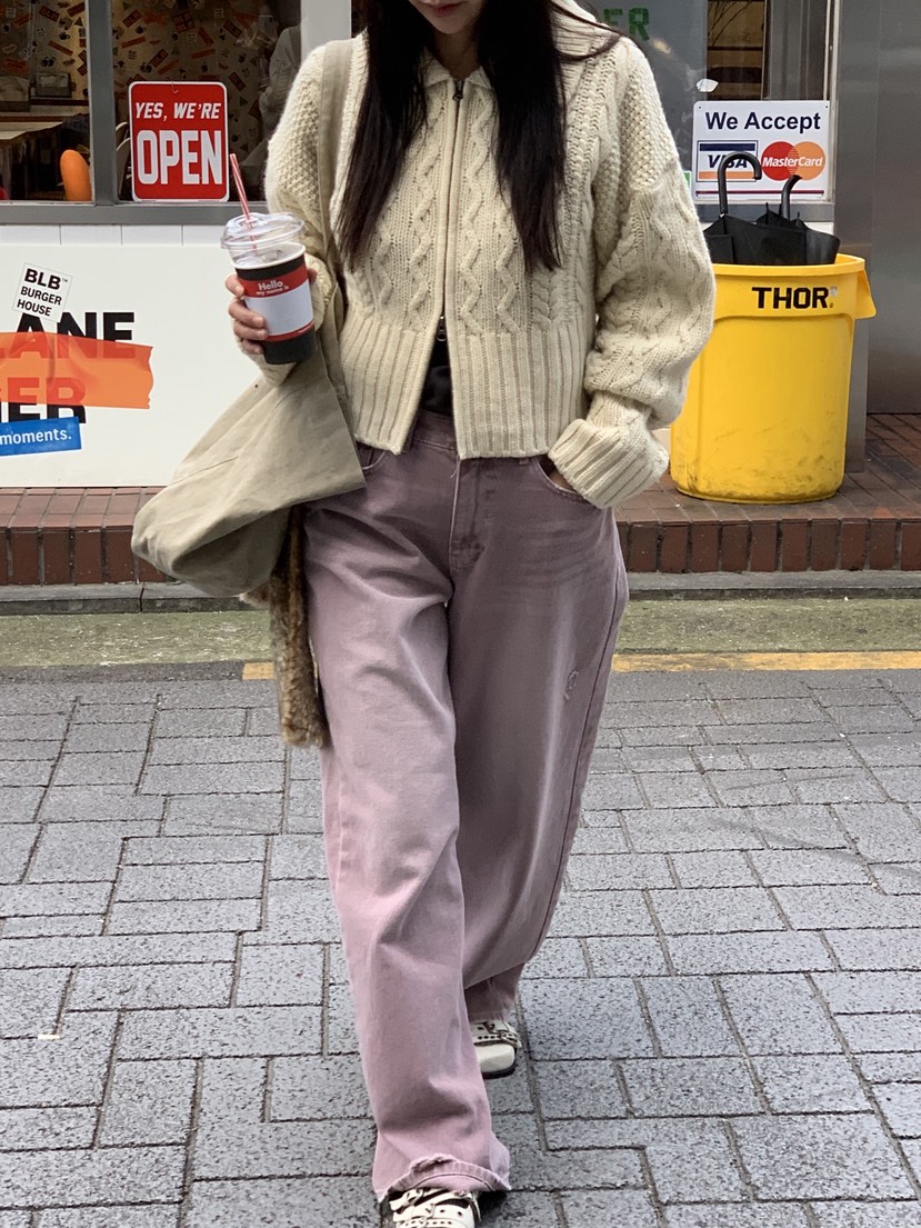 SUNDER MARKET東大門㊣直郵女士新款時尚推薦人氣職業牛仔褲SUNDER MARKET牛仔褲