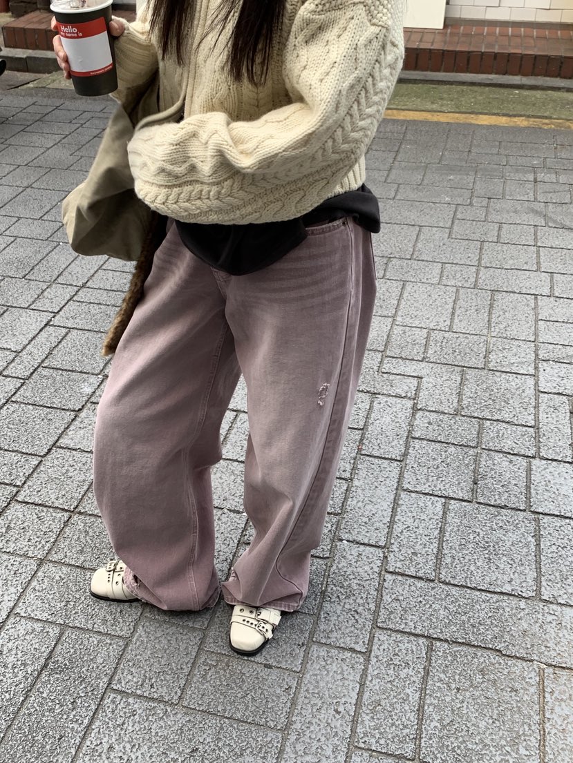 SUNDER MARKET東大門㊣直郵女士新款時尚推薦人氣職業牛仔褲SUNDER MARKET牛仔褲