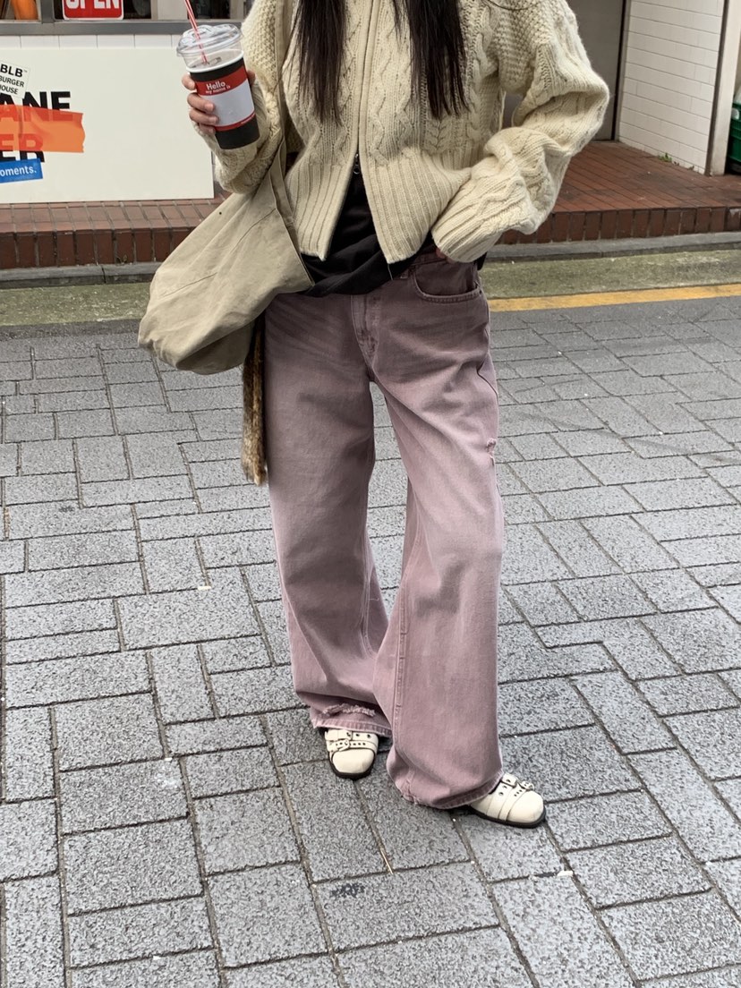 SUNDER MARKET東大門㊣直郵女士新款時尚推薦人氣職業牛仔褲SUNDER MARKET牛仔褲