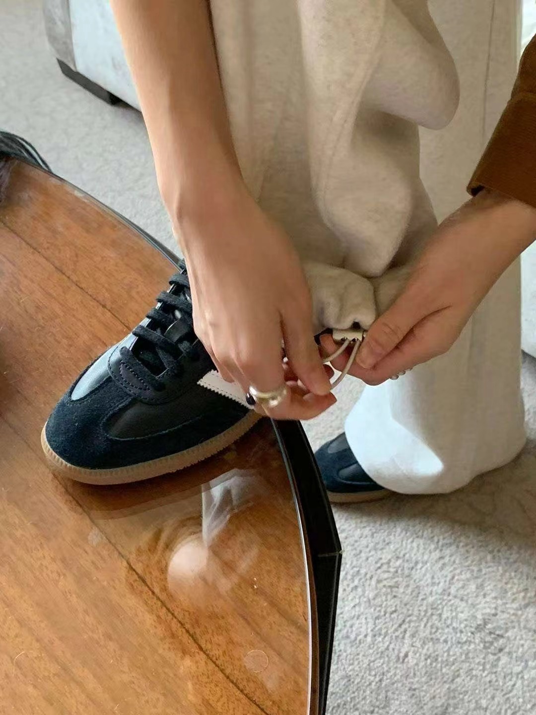 AREING韓國代購㊣女裝新品熱賣真品人氣職業休閑推薦休閑褲AREING休閑褲