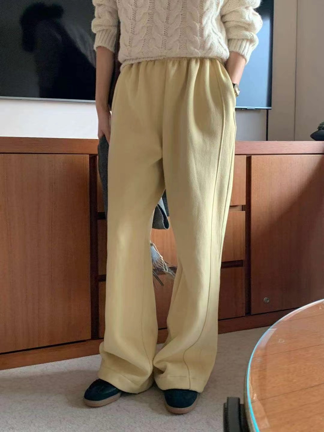 AREING韓國代購㊣女裝新品熱賣真品人氣職業休閑推薦休閑褲AREING休閑褲圖色4