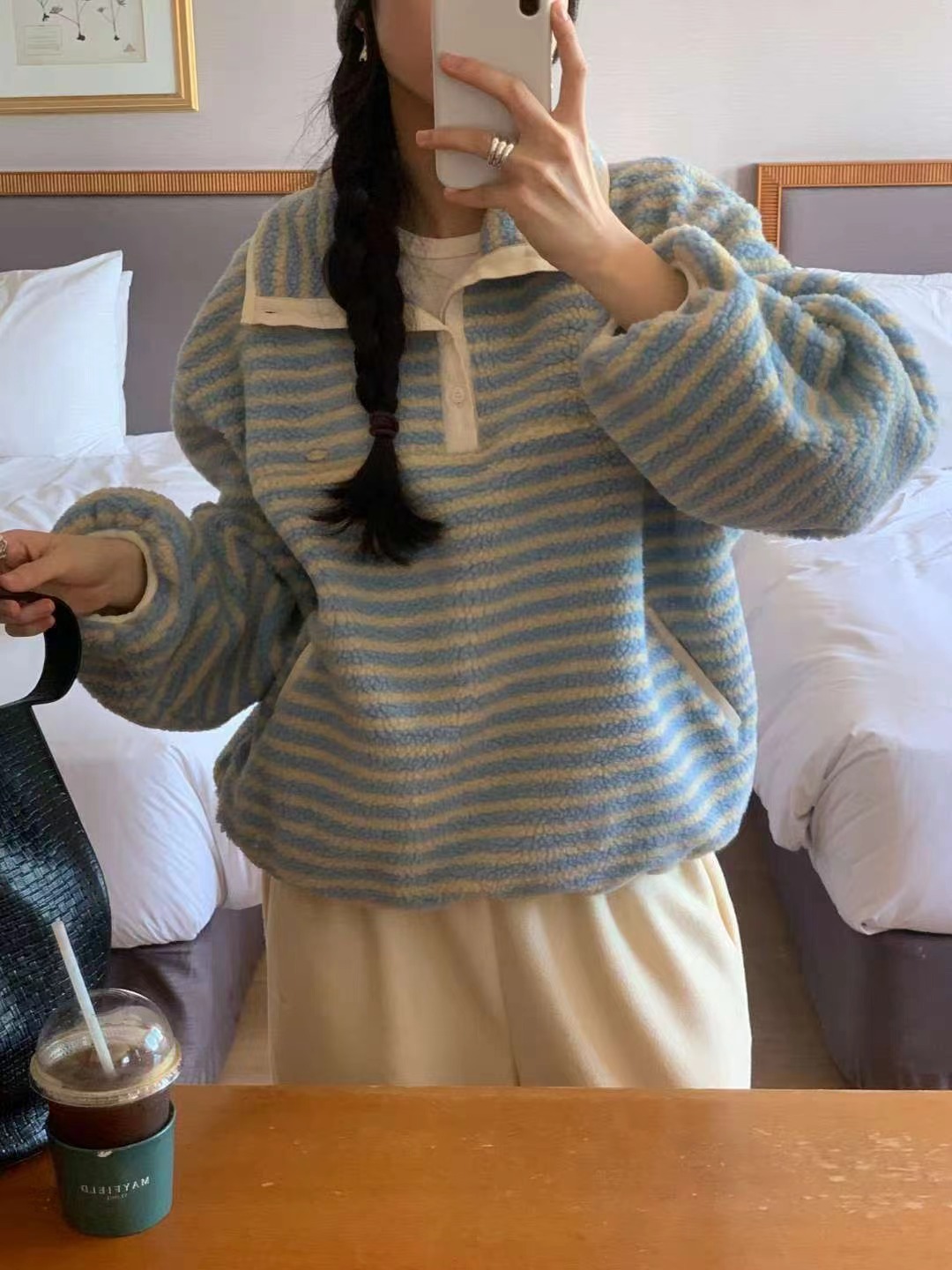 AREING東大門㊣直郵女士新品推薦真品休閑職業人氣25秋冬衛衣AREING衛衣