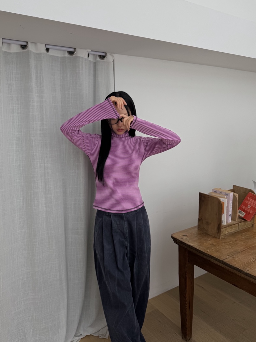 SUNDER MARKET東大門㊣代購女裝新款休閑職業真品時尚長袖T恤SUNDER MARKET長袖T恤圖色2