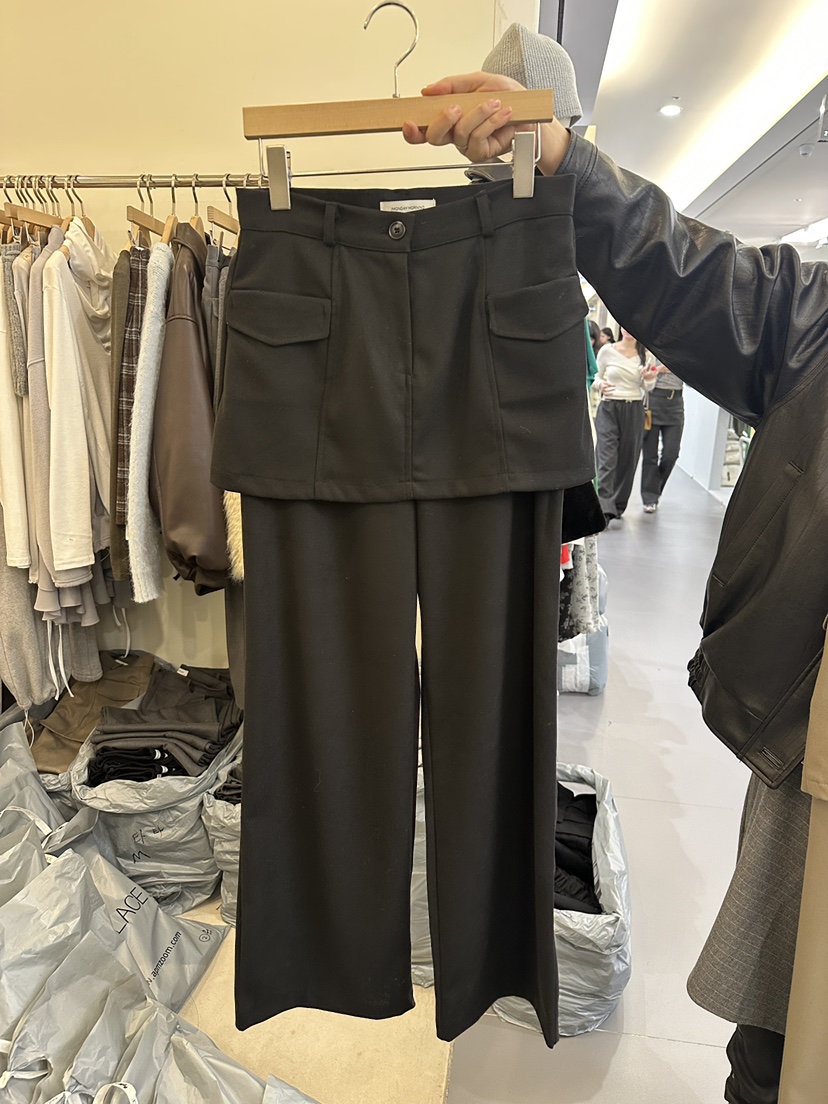 MONDAYMORING東大門㊣代購女裝新品人氣真品職業休閑25秋冬裙褲MONDAYMORING裙褲圖色2