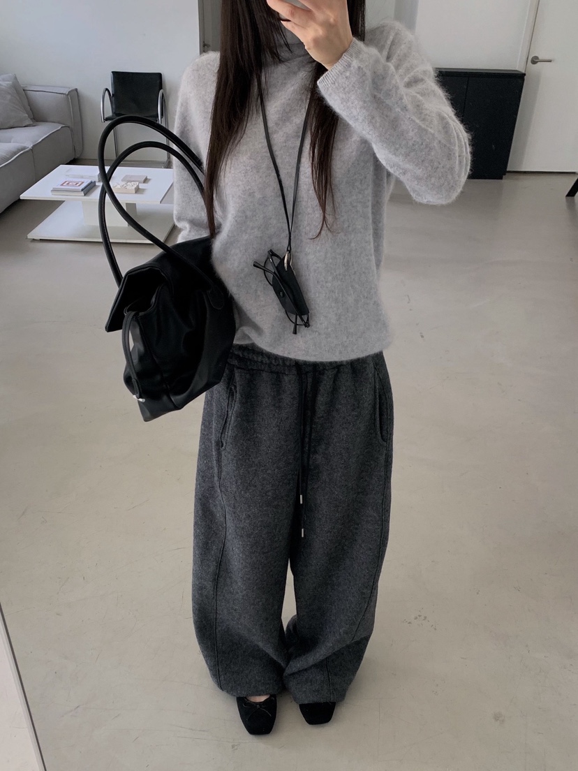 ZITTEN東大門㊣實拍女士新品熱賣25秋冬人氣職業休閑褲羊毛ZITTEN休閑褲