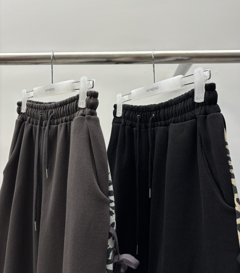 INTHEEND東大門㊣實拍女裝新品人氣熱賣職業推薦休閑褲豹紋INTHEEND休閑褲