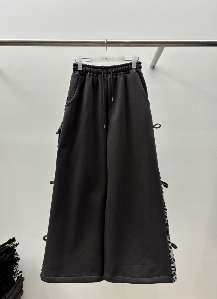 INTHEEND東大門㊣實拍女裝新品人氣熱賣職業推薦休閑褲豹紋INTHEEND休閑褲