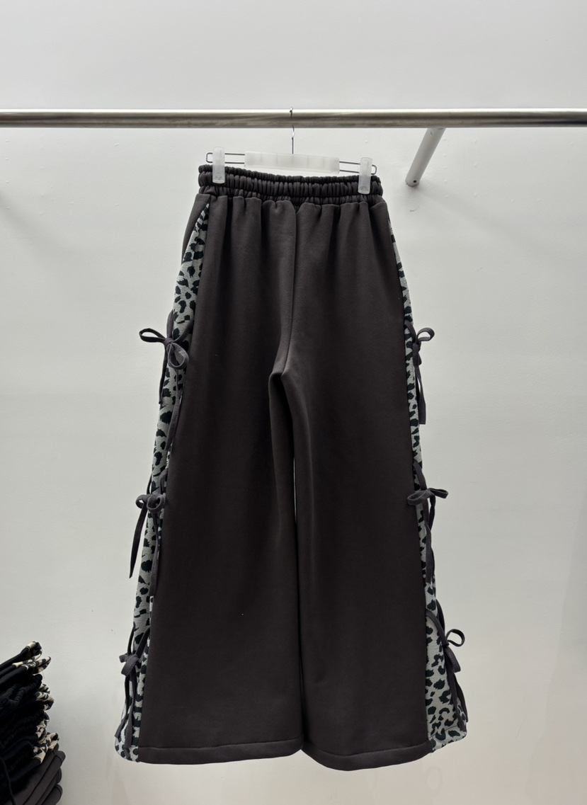 INTHEEND東大門㊣實拍女裝新品人氣熱賣職業推薦休閑褲豹紋INTHEEND休閑褲