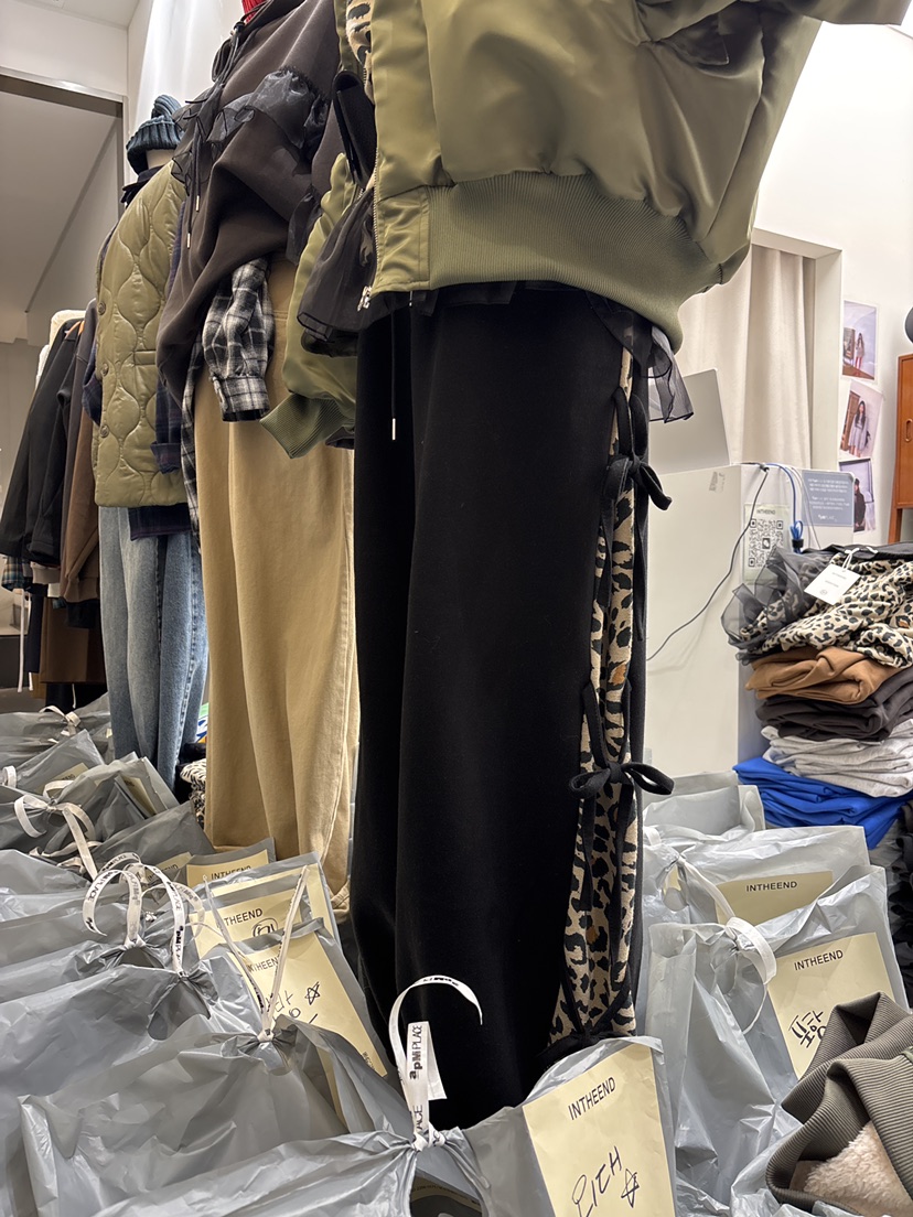 INTHEEND東大門㊣實拍女裝新品人氣熱賣職業推薦休閑褲豹紋INTHEEND休閑褲