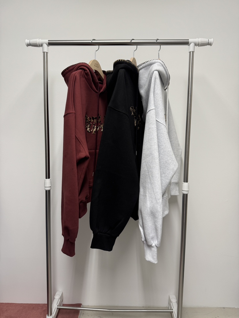 DAILY MOMENT東大門㊣代購女裝新品推薦熱賣休閑衛衣豹紋兜帽DAILY MOMENT衛衣