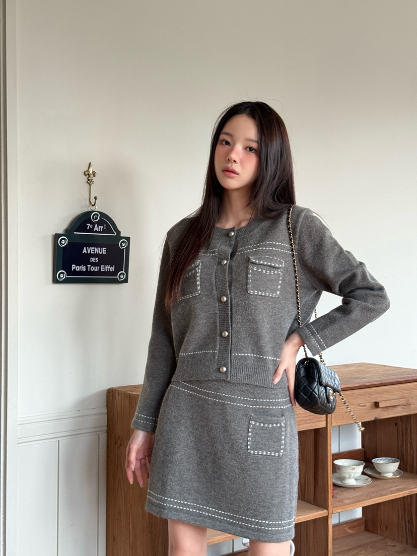 MARKE-P東大門㊣實拍女士新品職業人氣25秋冬套裝套裝開衫MARKE-P套裝