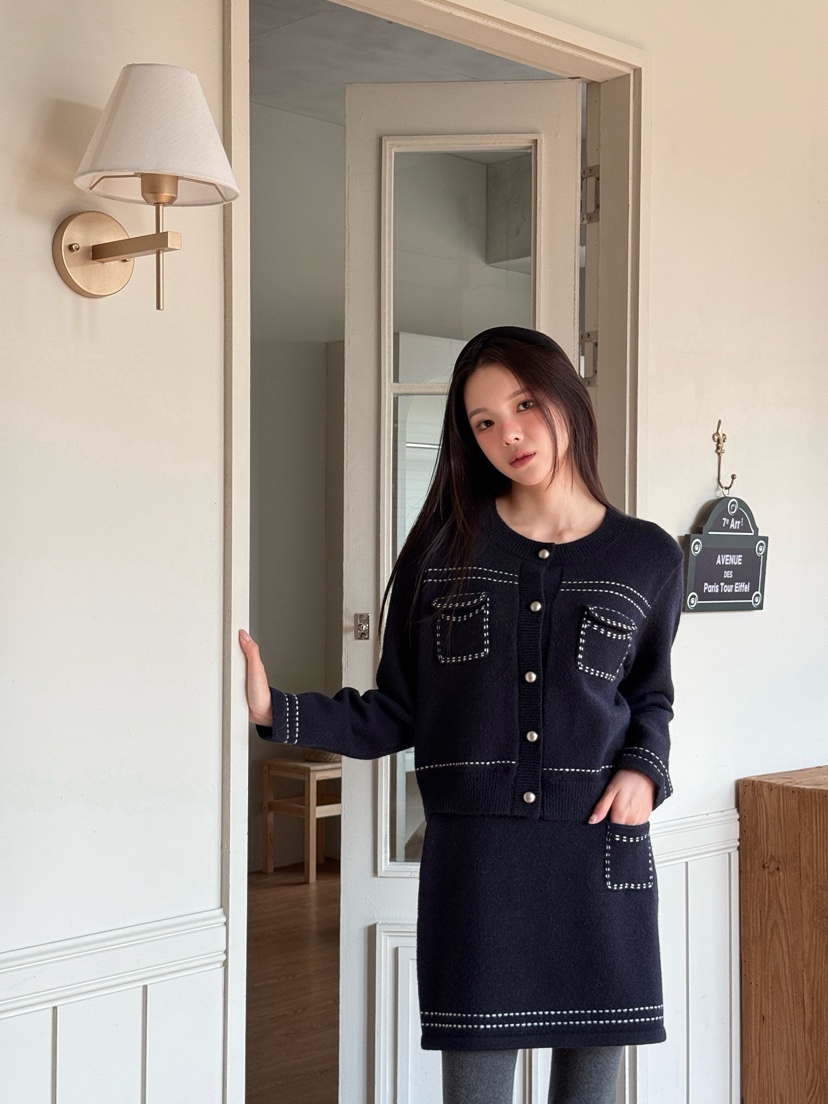 MARKE-P東大門㊣實拍女士新品職業人氣25秋冬套裝套裝開衫MARKE-P套裝圖色2