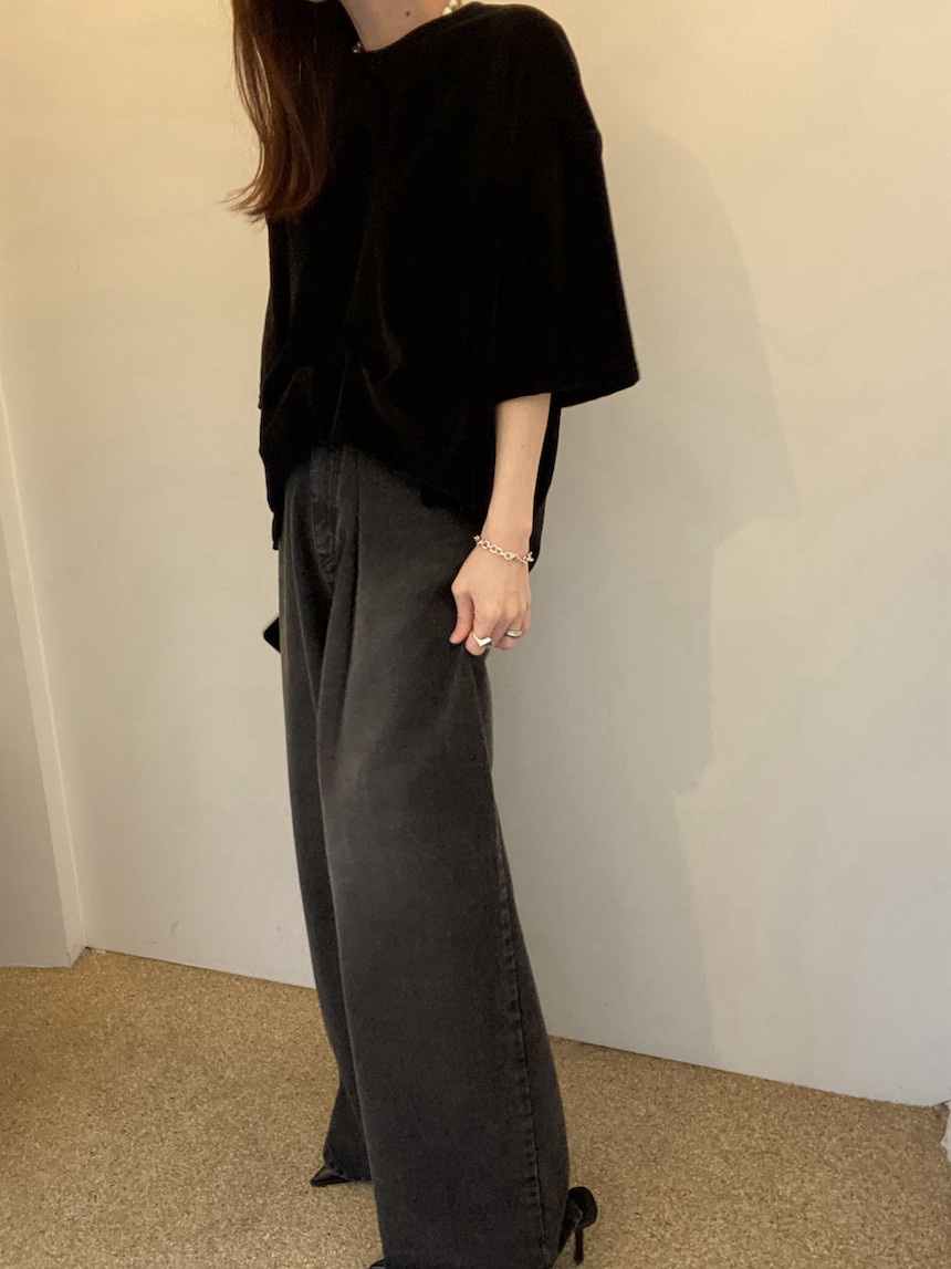 PLANTS ON GRAY東大門㊣實拍女裝新品真品熱賣長袖T恤天鵝絨PLANTS ON GRAY長袖T恤