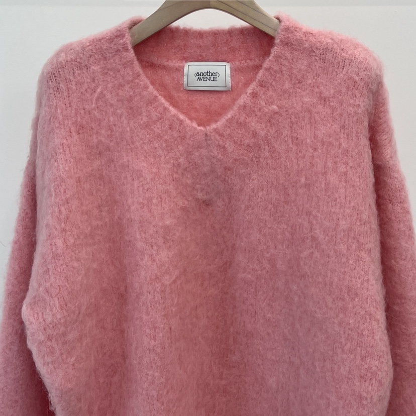 ANOTHER AVENUE東大門㊣代購女士新品推薦針織衫安哥拉V領ANOTHER AVENUE針織衫