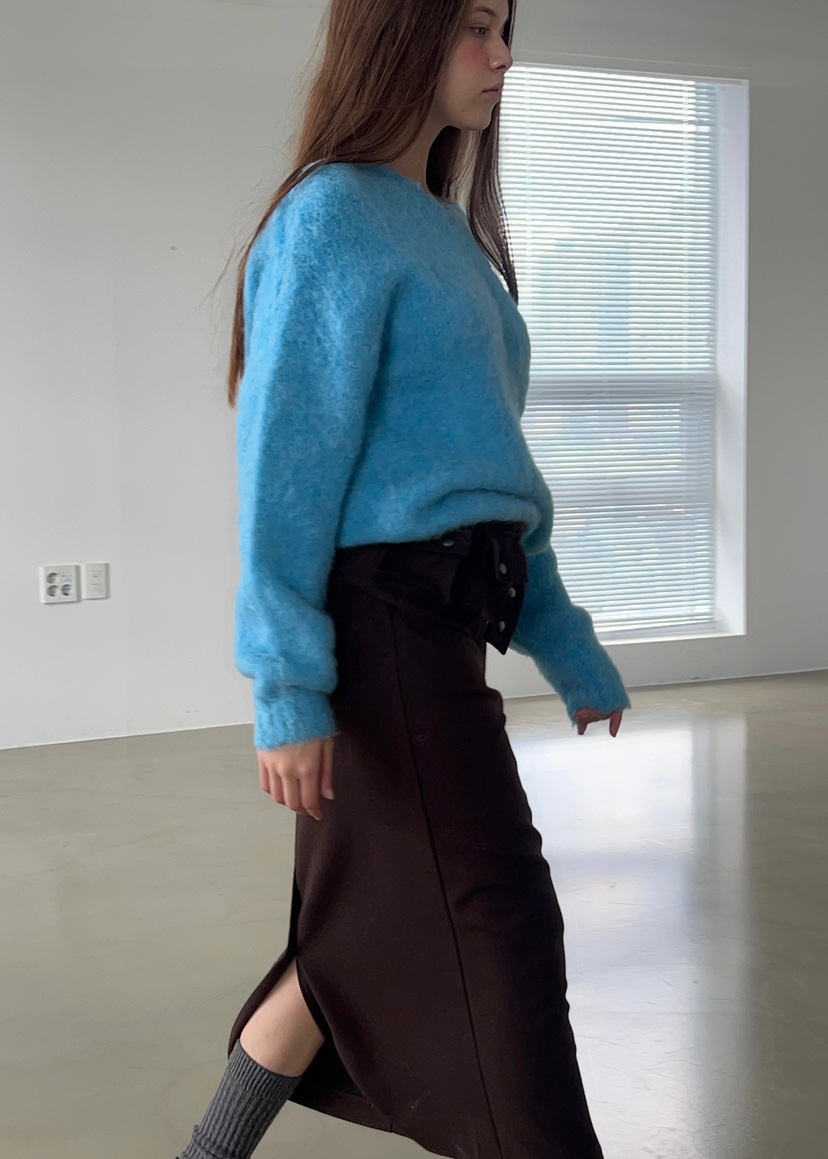 ANOTHER AVENUE東大門㊣代購女士新品推薦針織衫安哥拉V領ANOTHER AVENUE針織衫