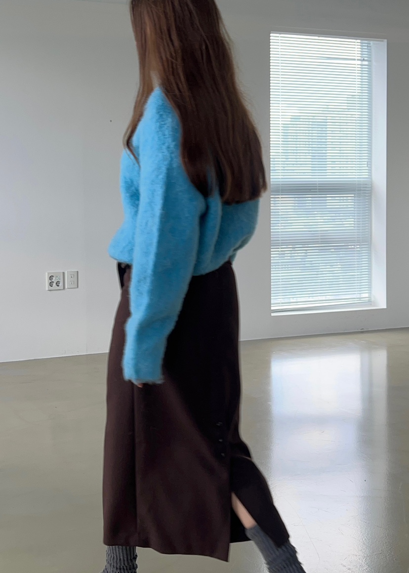 ANOTHER AVENUE東大門㊣代購女士新品推薦針織衫安哥拉V領ANOTHER AVENUE針織衫