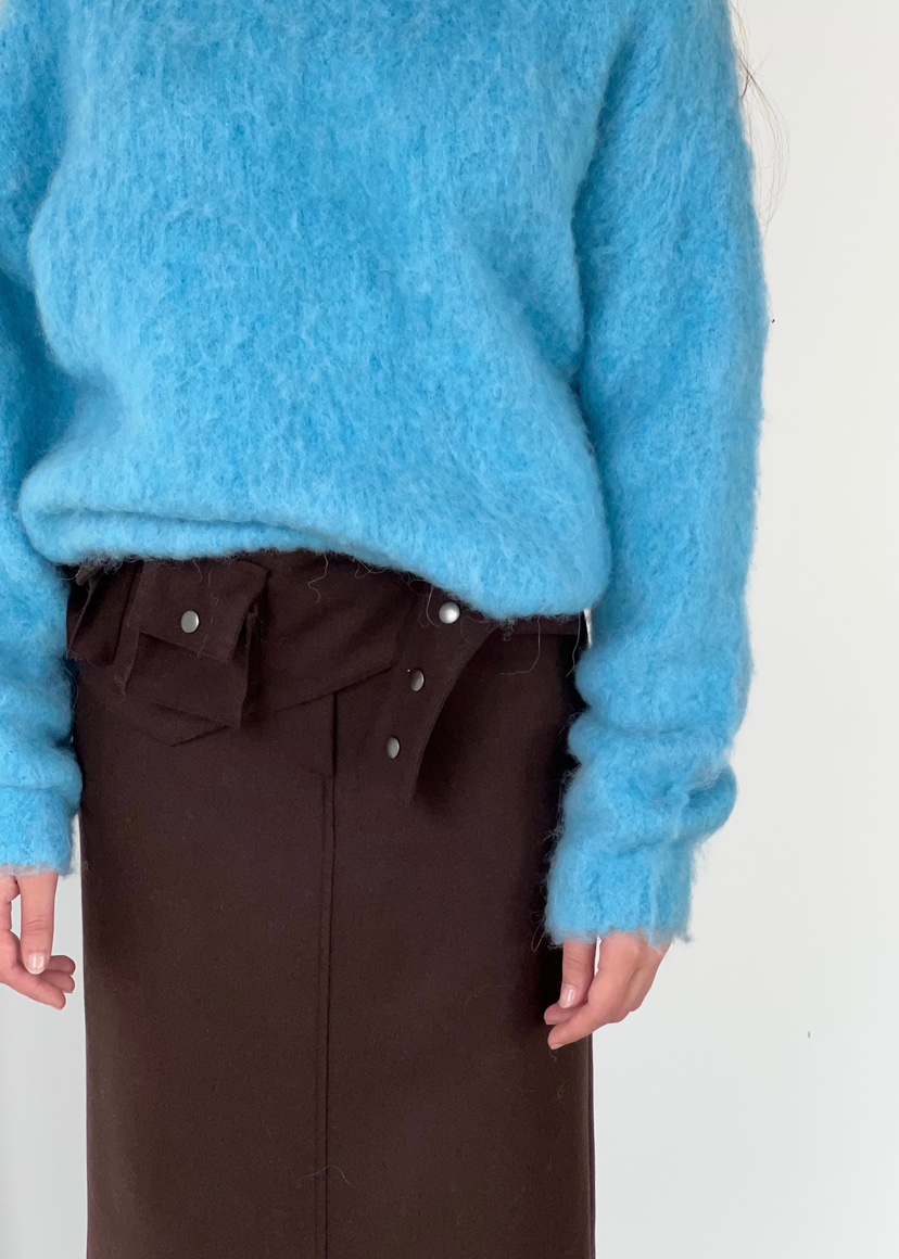 ANOTHER AVENUE東大門㊣代購女士新品推薦針織衫安哥拉V領ANOTHER AVENUE針織衫