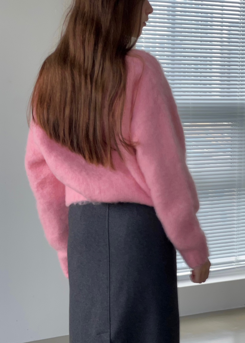 ANOTHER AVENUE東大門㊣代購女士新品推薦針織衫安哥拉V領ANOTHER AVENUE針織衫