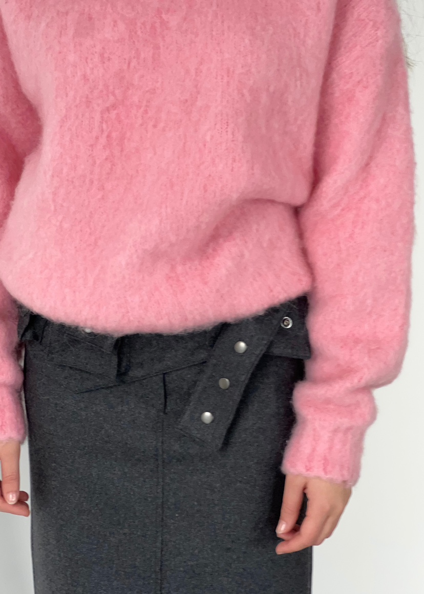 ANOTHER AVENUE東大門㊣代購女士新品推薦針織衫安哥拉V領ANOTHER AVENUE針織衫